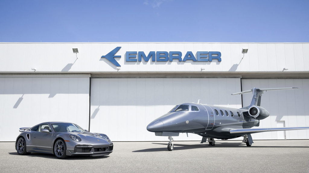 embraer-phenom-300e-porsche-911-turbo-s-duet